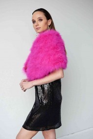 Estola de Plumas de avestruz PC-YLM5624-35