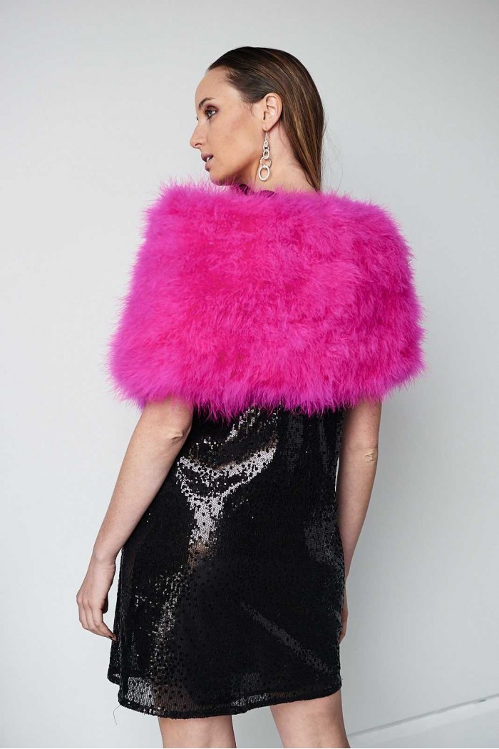 Estola de Plumas de avestruz PC-YLM5624-35