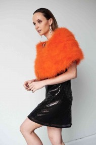 Estola de Plumas de avestruz PC-YLM5624-36