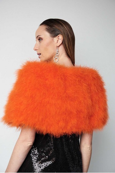 Estola de Plumas de avestruz PC-YLM5624-36