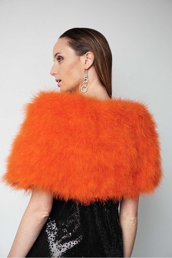 Estola de Plumas de avestruz PC-YLM5624-36