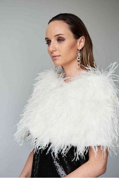 Estola plumas larga Avestruz PC-YLM5625-07