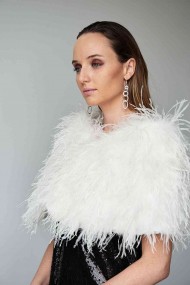 Estola plumas larga Avestruz PC-YLM5625-07