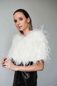 Estola plumas larga Avestruz PC-YLM5625-07