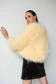 CHAQUETA PLUMAS DE AVESTRUZ PC-YLM5749-81