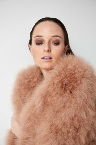 CHAQUETA PLUMAS DE AVESTRUZ PC-YLM5749-09