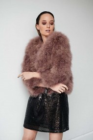 CHAQUETA PLUMAS DE AVESTRUZ PC-YLM5749-13