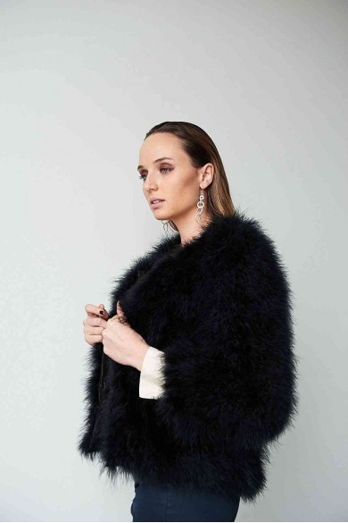 CHAQUETA PLUMAS DE AVESTRUZ PC-YLM5749-15