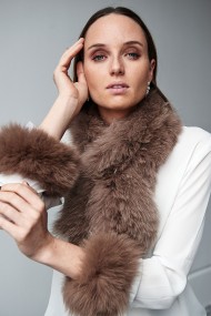 BUFANDA DE PELO TEJIDO PC-LZY5824-158-10010