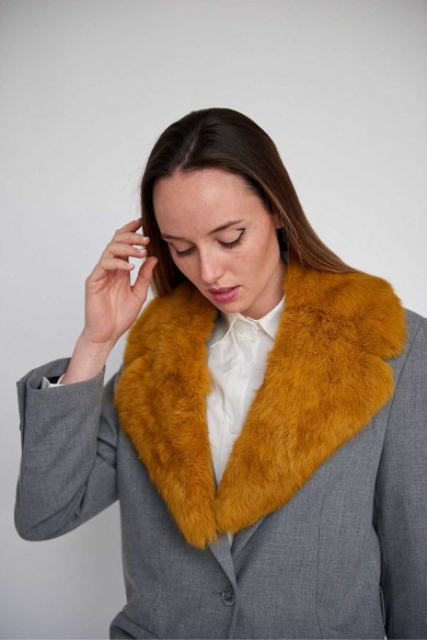 CUELLO DE ESMOQUIN PELO DE CONEJO PC-LLL5741-14