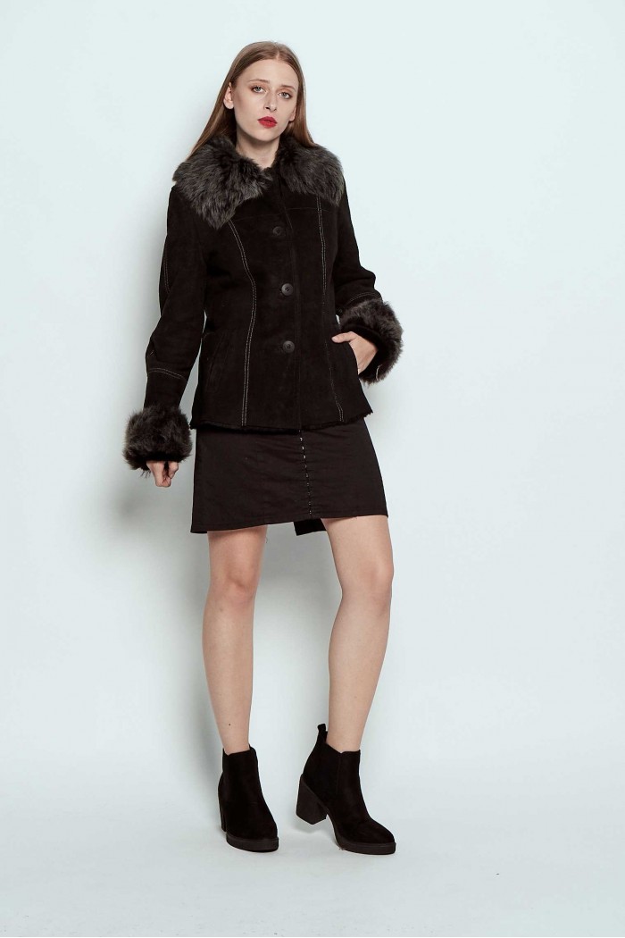 CHAQUETA DE CORDERO Y ZORRO