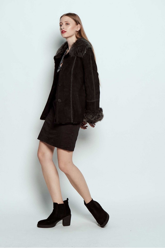 CHAQUETA DE CORDERO Y ZORRO