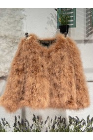 CHAQUETA PLUMAS DE AVESTRUZ PC-YLM5749-09