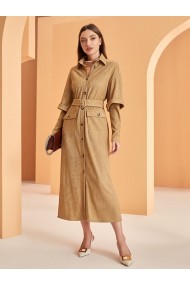 Vestido camisero con botón