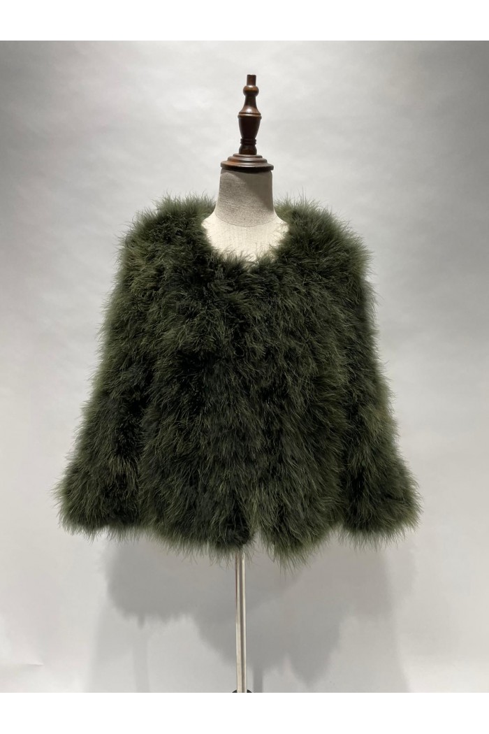 CHAQUETA PLUMAS DE AVESTRUZ PC-YLM5749-01