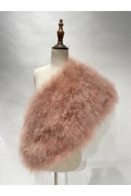 Estola de Plumas de avestruz PC-YLM5624-63（Cuero rosa）