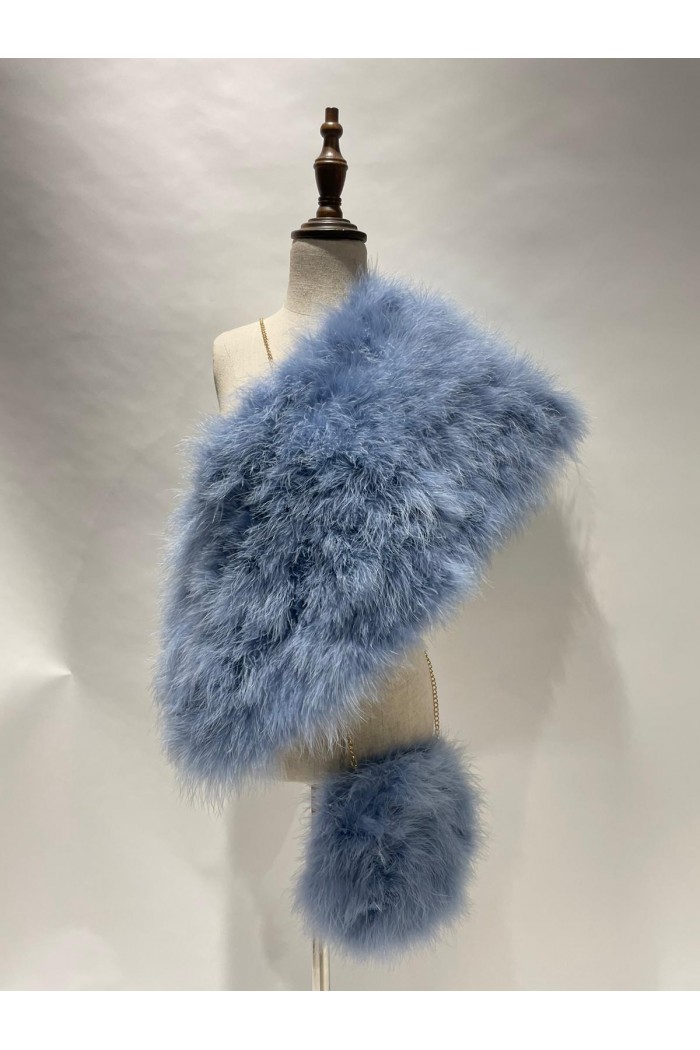 Estola de Plumas de avestruz PC-YLM5624-60