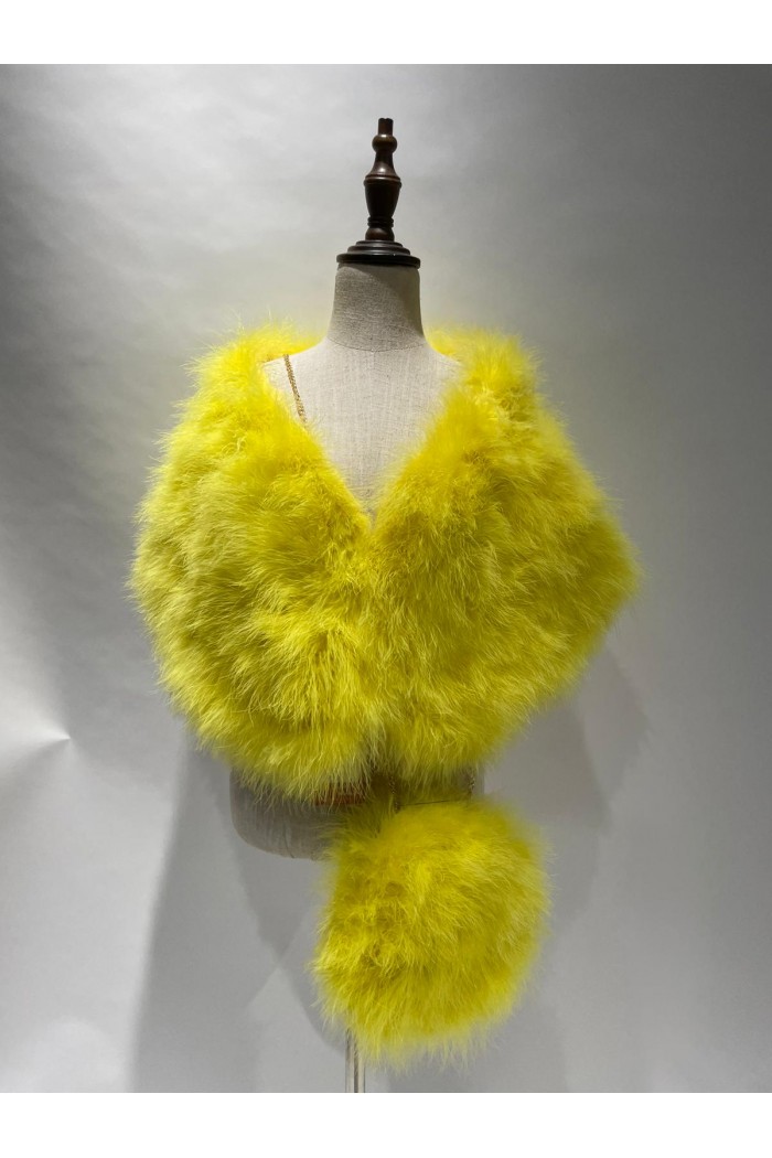 Estola de Plumas de avestruz PC-YLM5624-72