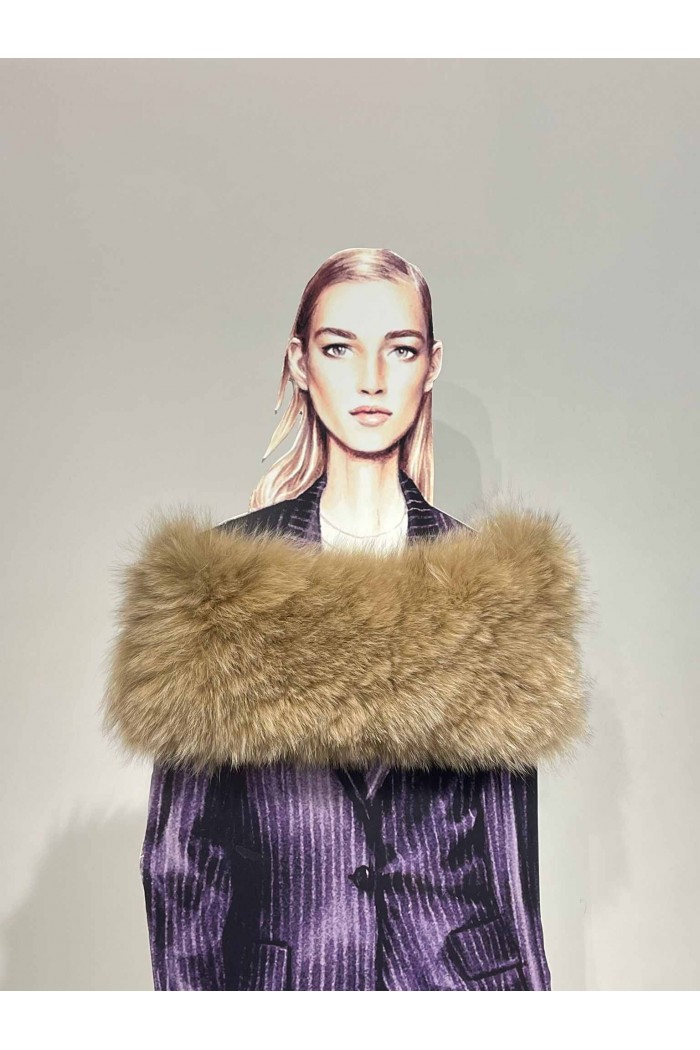 ESTOLA / CUELLO DE PELO TEJIDO PC-LZH5760-201-45X25