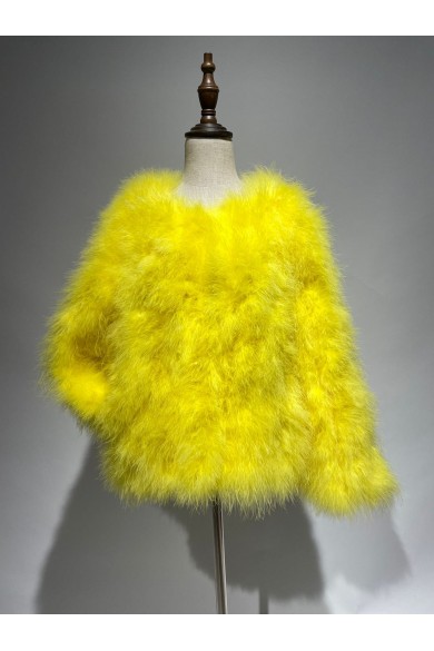 CHAQUETA PLUMAS DE AVESTRUZ PC-YLM5749-24