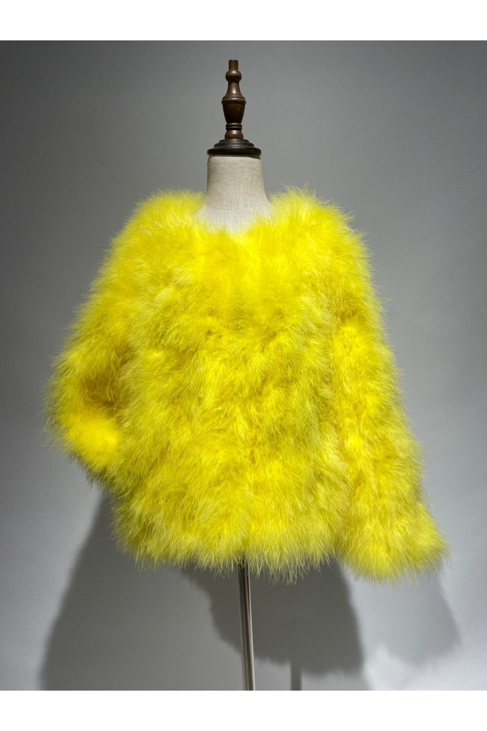 CHAQUETA PLUMAS DE AVESTRUZ PC-YLM5749-24