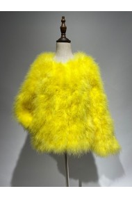 CHAQUETA PLUMAS DE AVESTRUZ PC-YLM5749-24