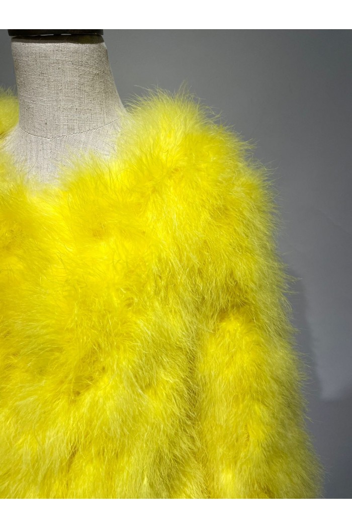CHAQUETA PLUMAS DE AVESTRUZ PC-YLM5749-24
