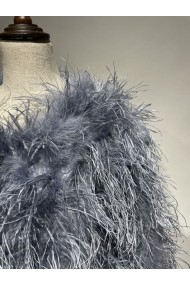 CHAQUETA PLUMAS LARGA DE AVESTRUZ PC-YLM1020-20