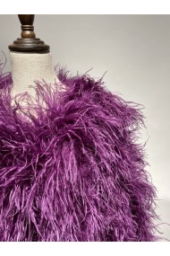CHAQUETA PLUMAS LARGA DE AVESTRUZ PC-YLM1020-42