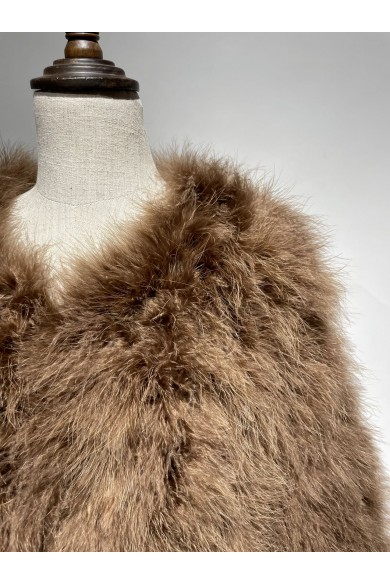 CHAQUETA PLUMAS DE AVESTRUZ PC-YLM5749-28