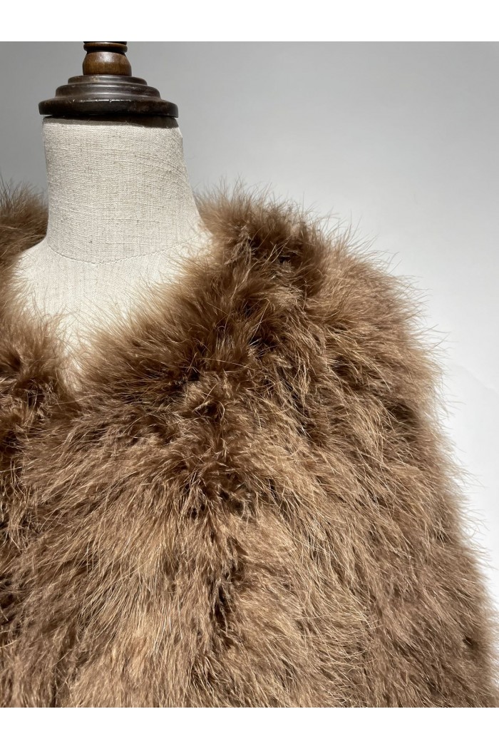 CHAQUETA PLUMAS DE AVESTRUZ PC-YLM5749-28