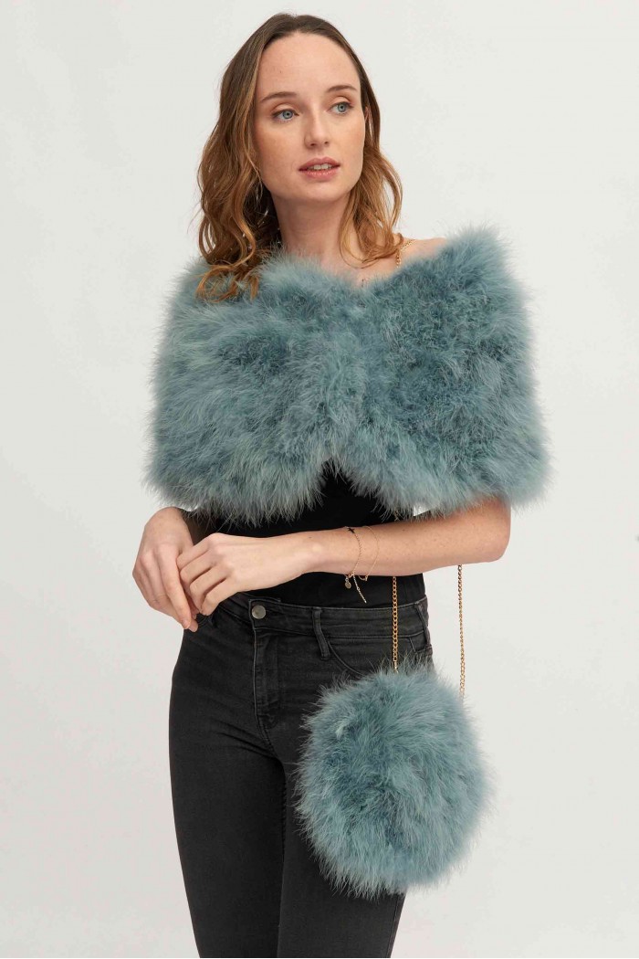 Estola de Plumas de avestruz PC-YLM5624-59