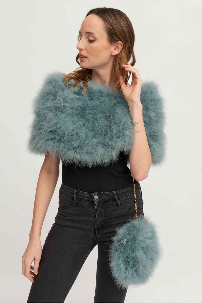 Estola de Plumas de avestruz PC-YLM5624-59