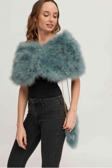 Estola de Plumas de avestruz PC-YLM5624-59