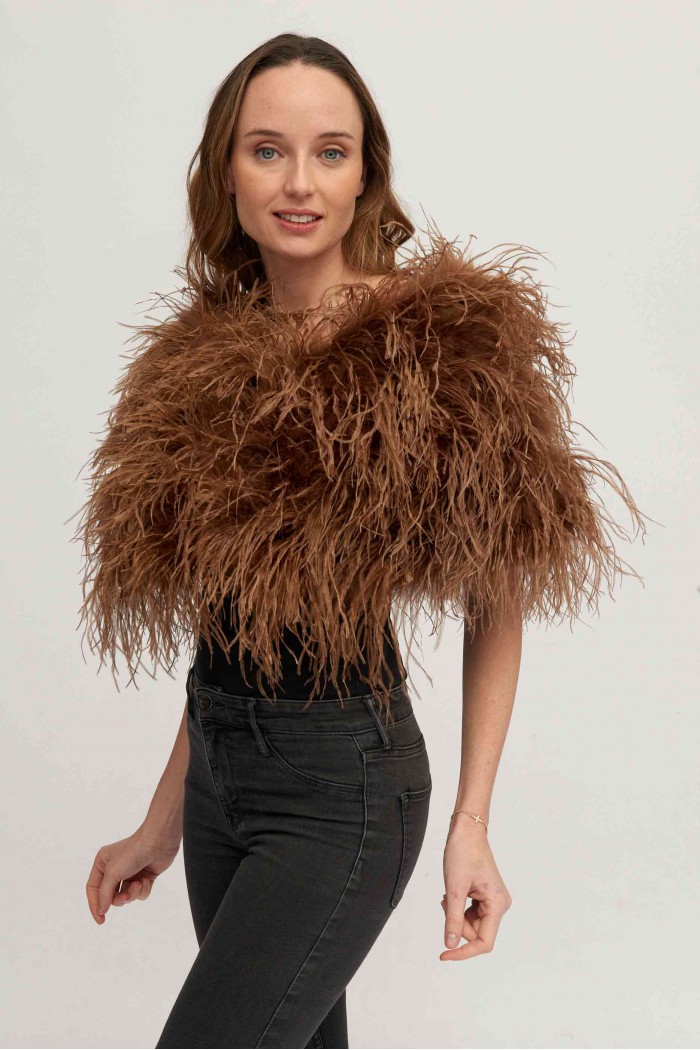 Estola plumas larga Avestruz PC-YLM5625-28