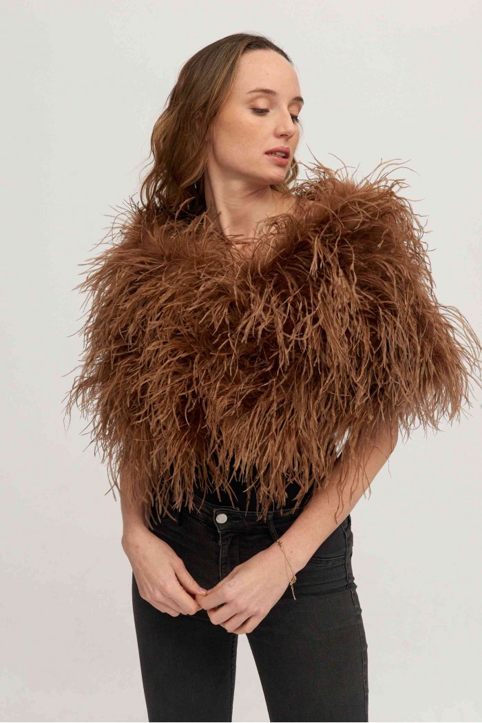 Estola plumas larga Avestruz PC-YLM5625-28