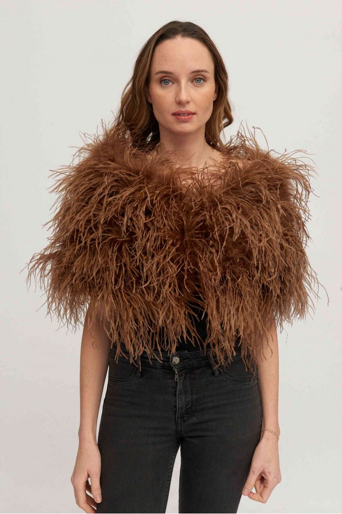 Estola plumas larga Avestruz PC-YLM5625-28