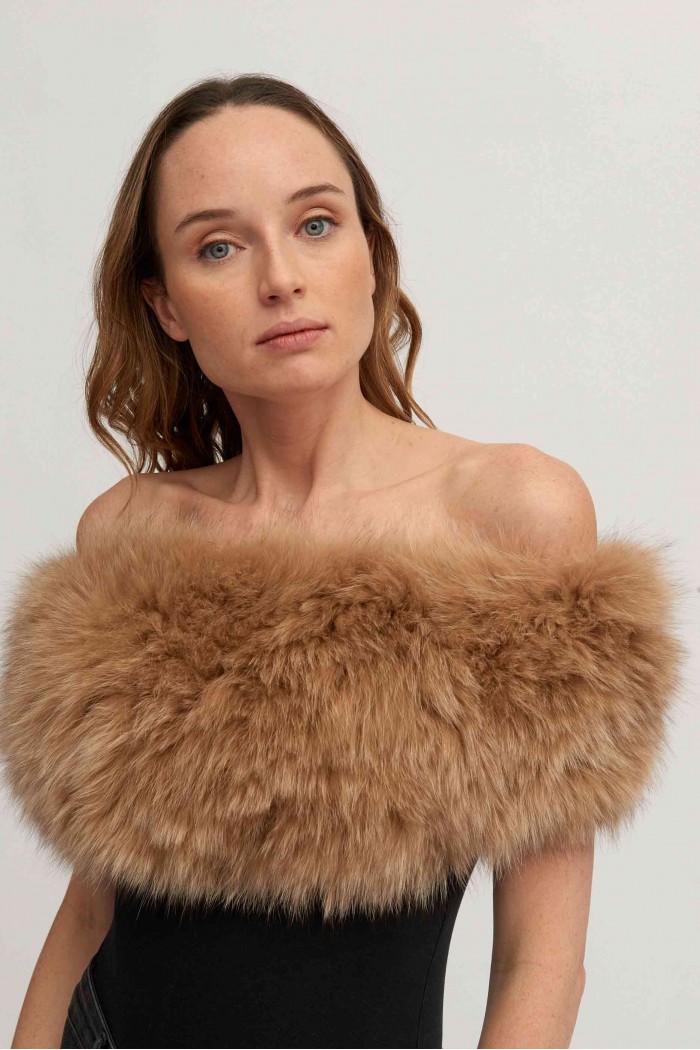 ESTOLA / CUELLO DE PELO TEJIDO PC-LZH5760-201-45X25