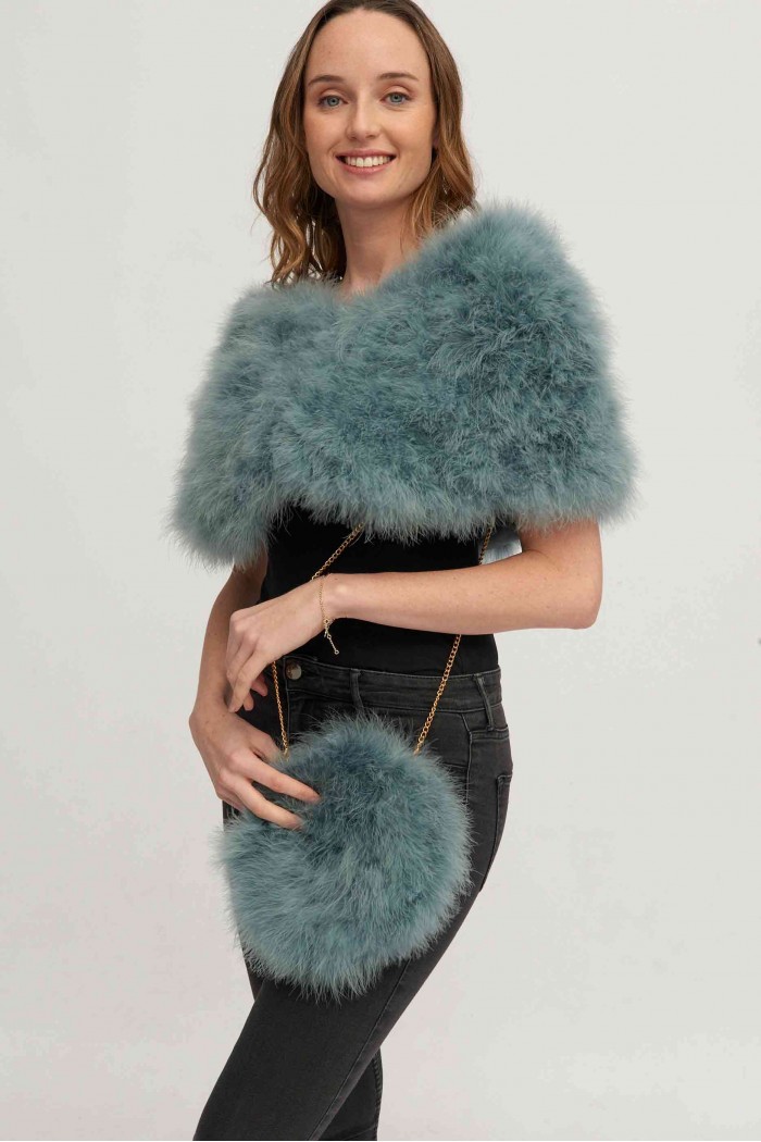 Bolso de pluma de avestruz PC-YLM5626-59