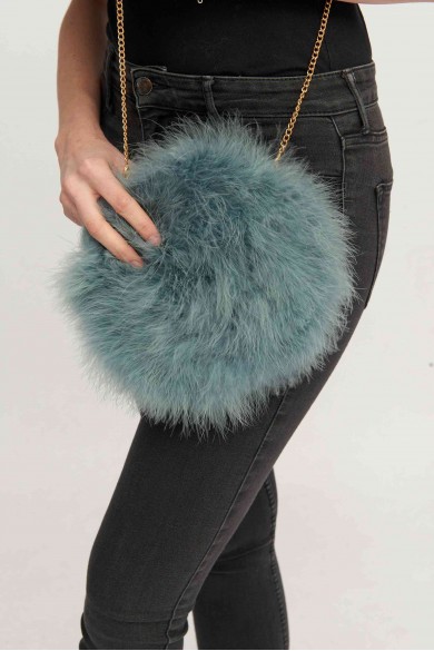 Bolso de pluma de avestruz PC-YLM5626-59