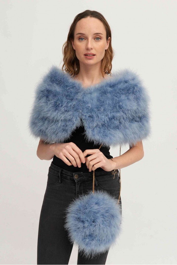 Estola de Plumas de avestruz PC-YLM5624-60