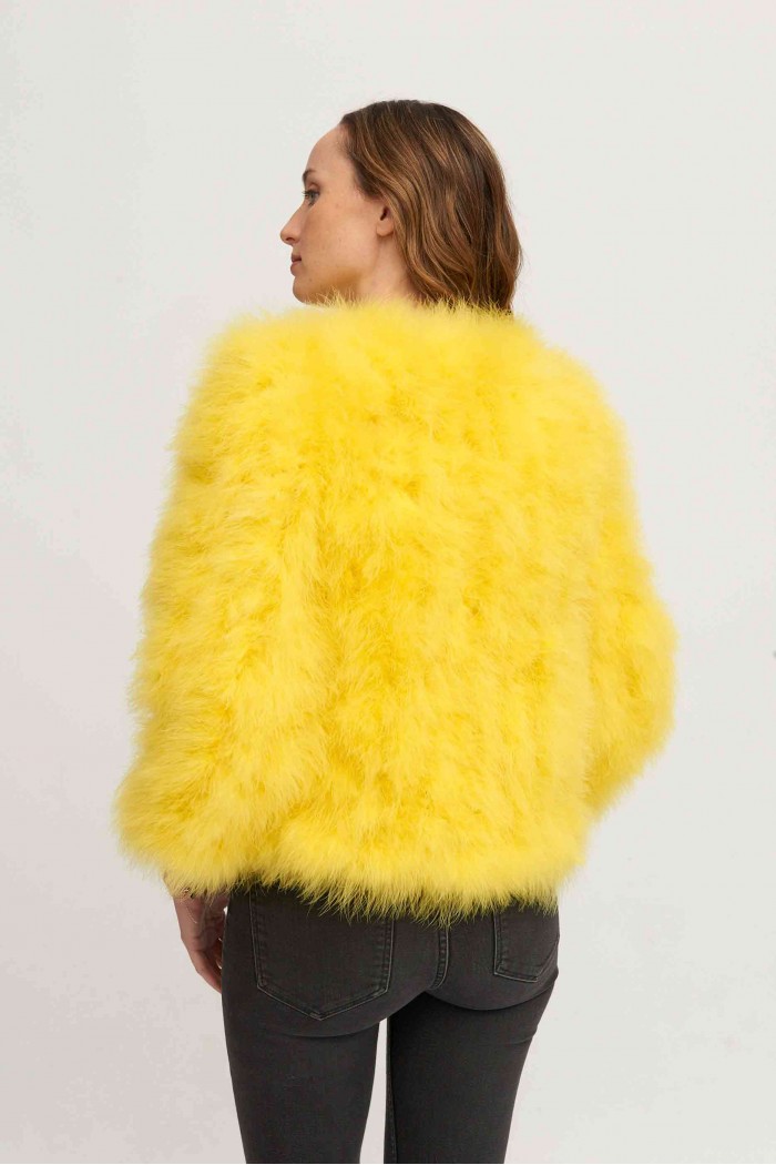 CHAQUETA PLUMAS DE AVESTRUZ PC-YLM5749-24