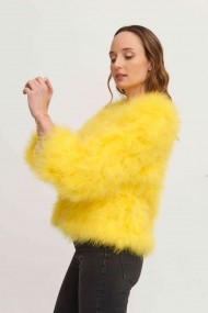 CHAQUETA PLUMAS DE AVESTRUZ PC-YLM5749-24