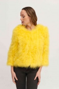 CHAQUETA PLUMAS DE AVESTRUZ PC-YLM5749-24
