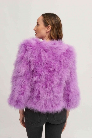 CHAQUETA PLUMAS DE AVESTRUZ PC-YLM5749-18