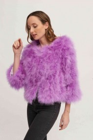 CHAQUETA PLUMAS DE AVESTRUZ PC-YLM5749-18