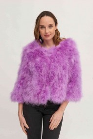 CHAQUETA PLUMAS DE AVESTRUZ PC-YLM5749-18