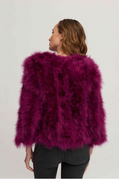 CHAQUETA PLUMAS DE AVESTRUZ PC-YLM5749-25