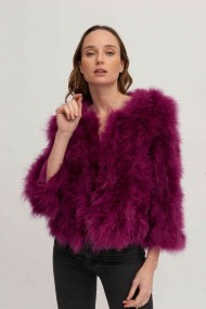 CHAQUETA PLUMAS DE AVESTRUZ PC-YLM5749-25