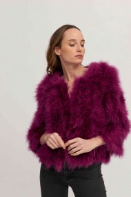 CHAQUETA PLUMAS DE AVESTRUZ PC-YLM5749-25